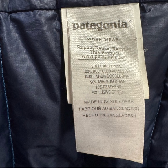 Patagonia Women’s Down Sweater Hoodie in Lapiz Blue Sz S - Picture 9 of 14